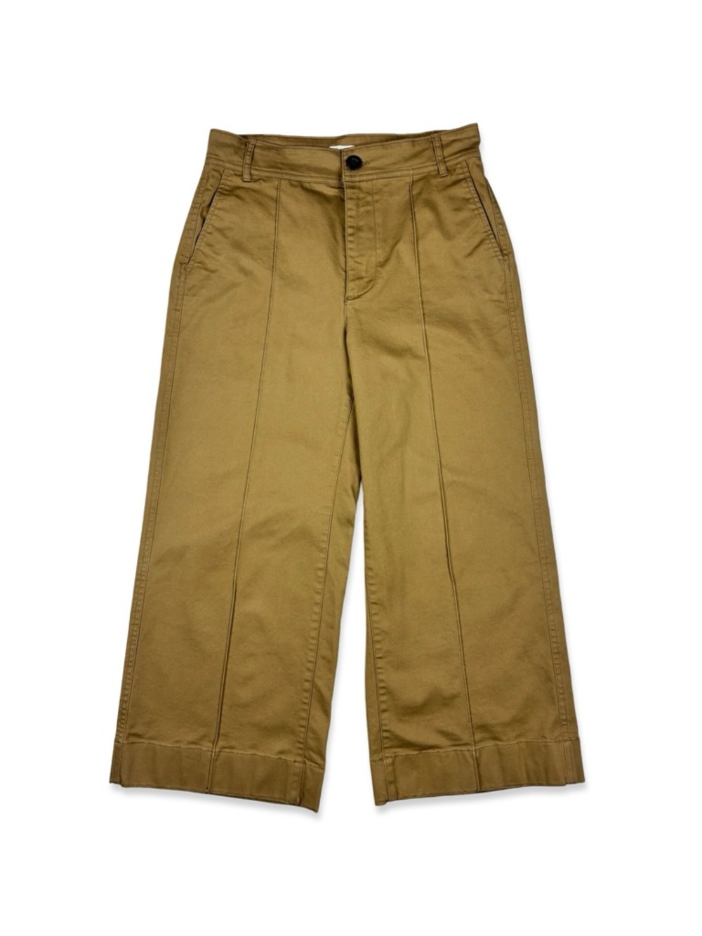 Madewell Pintuck Wide Leg Langford Crop High Rise Pants